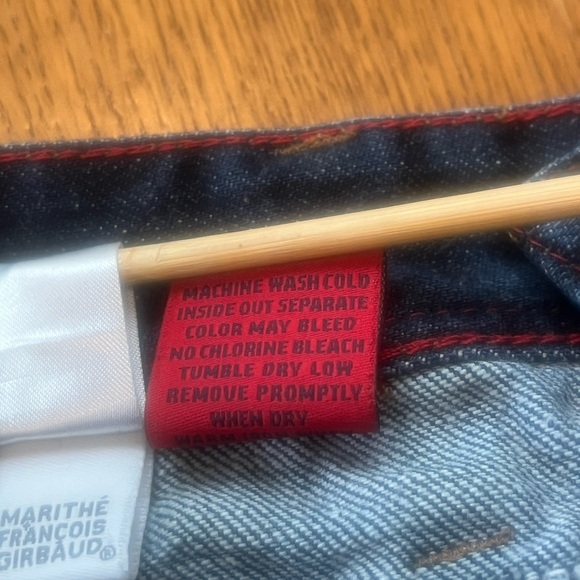 Vintage 90s Marithe Francois Girbaud Straight Leg Jeans Sz 29 Mid-Hi Rise Luxe - Picture 10 of 12